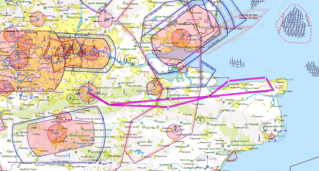 North Kent coast route