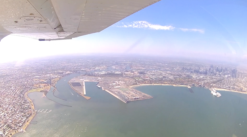 Flying in Melbourne, Australia