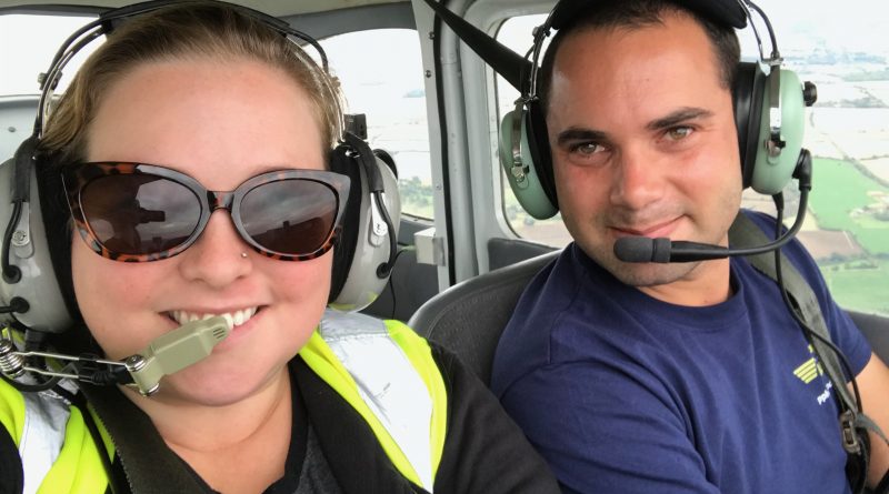 VFR to Duxford with my Wife