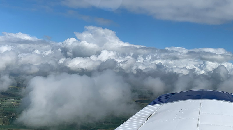 Cloud build up en-route to Dover