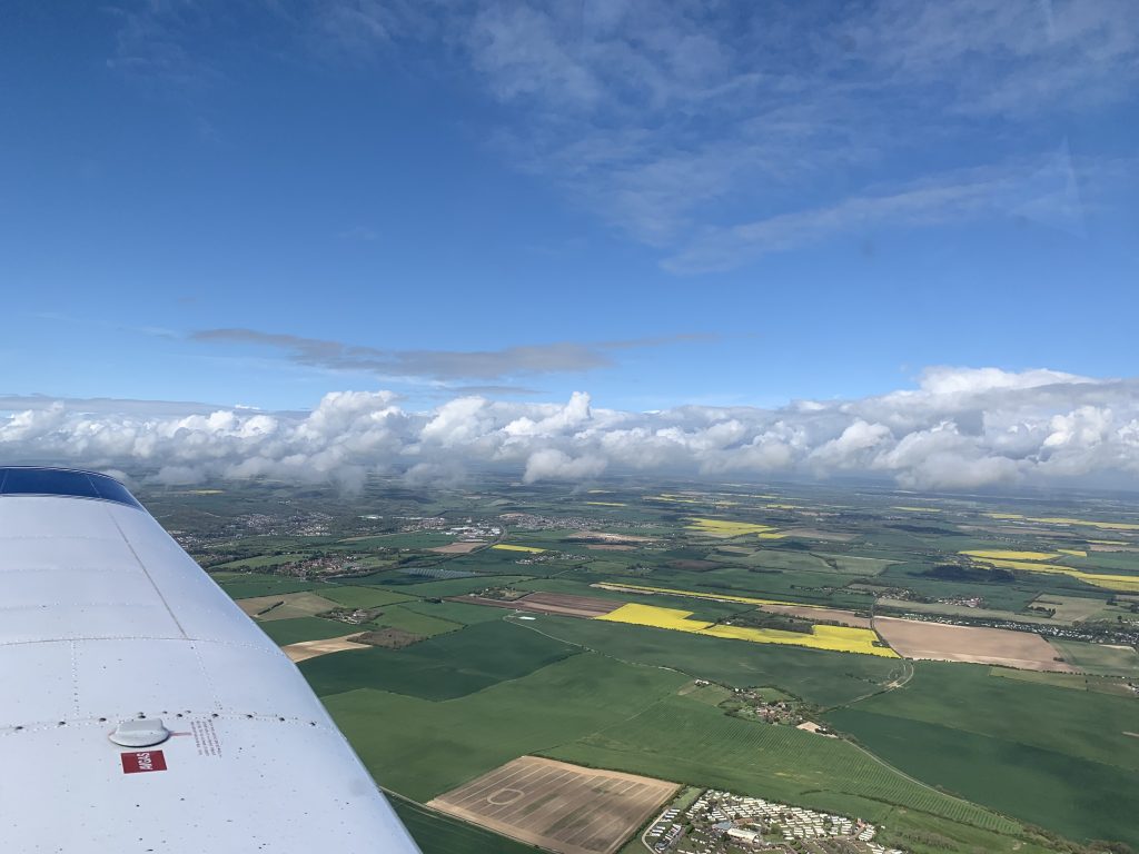 Weather on flight to Dover