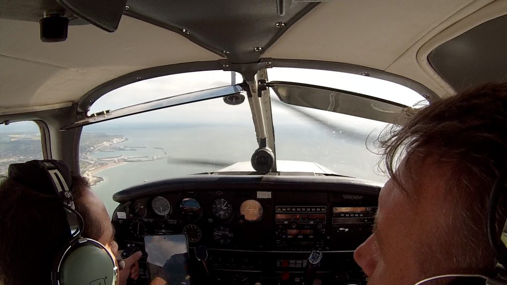 Port of Dover from cockpit