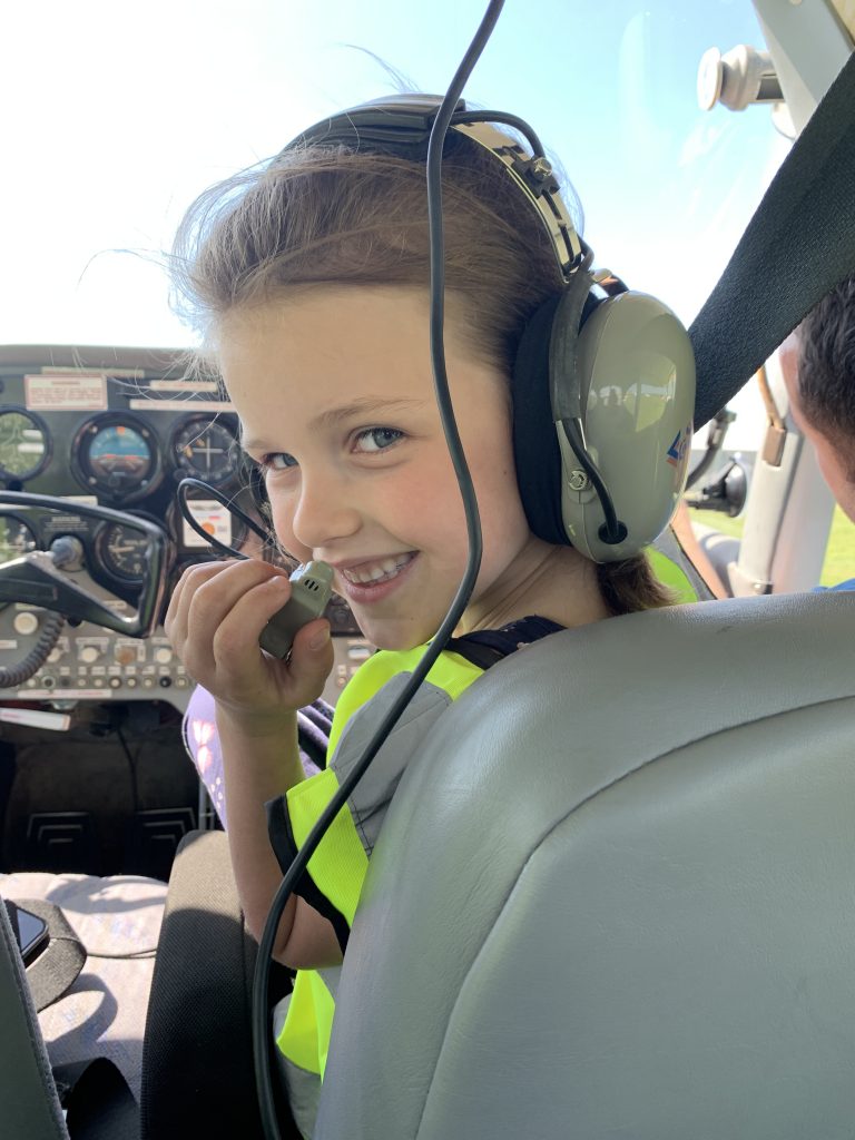 Seren in cockpit